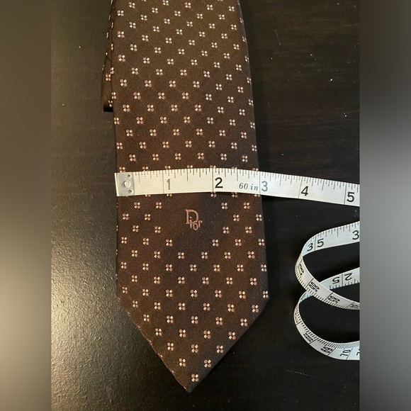 Vintage Christian Dior Cravates Silk Tie - Picture 6 of 6